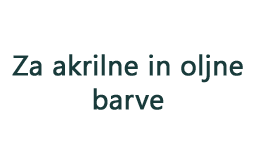 Čopiči za oljne in akrilne barve
